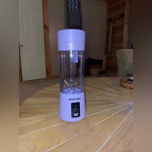 Purple Blendjet portable blender.